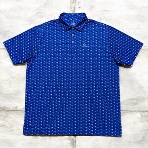 Rhoback The Palmetto Performance Polo Golf Shirt Men's XXL SC State Flag Preppy